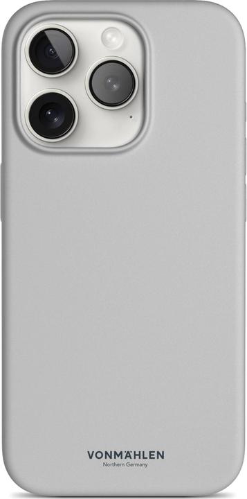 Actual product image Vonmählen Eco Silicone Case for iPhone 15 Pro Max - Light Gray (Apple iPhone 15 Pro Max)