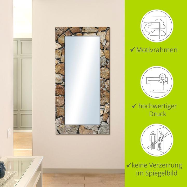 Produktbild Artland Braune Steinwand (60 x 120 cm)