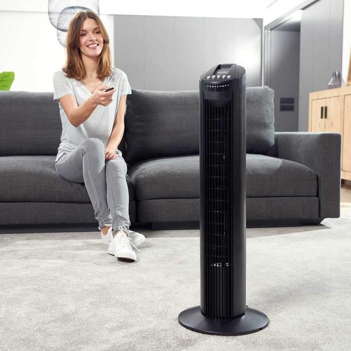 Actual product image Black & Decker Black+Decker Tower Fan BXEFT45E - 45W - Ø 26cm - Remote Control (52 dB)