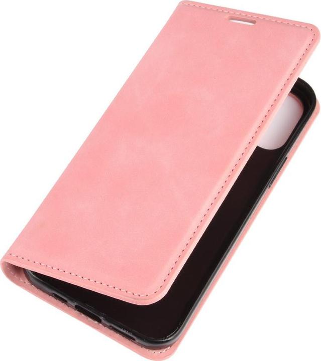 Actual product image Cover-Discount iPhone 12 / 12 Pro - Silky Stand Flip Case Cover pink (Apple iPhone 12, Apple iPhone 12 Pro)