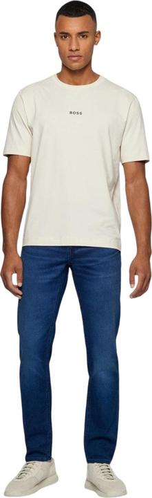 Actual product image BOSS Mens Leather Patch Tapered Jeans (30)
