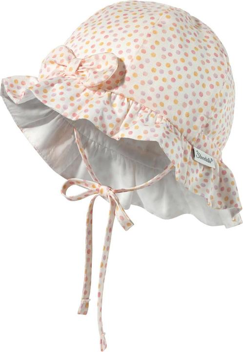 Sterntaler Sonnenhut mit Schleife Punkte Ecru Gr. 47 (47)