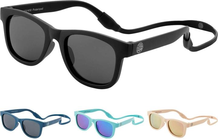 Baby Sunnies Baby-Sonnenbrille mit Band Schwarz