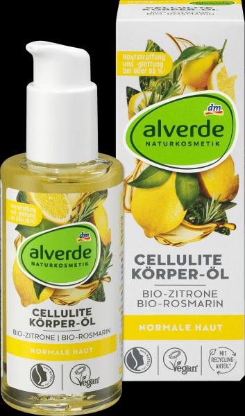 Produktbild dm alverde Cellulite Körper-Öl Bio-Zitrone, Bio-Rosmarin (Körperöl, 100 ml)