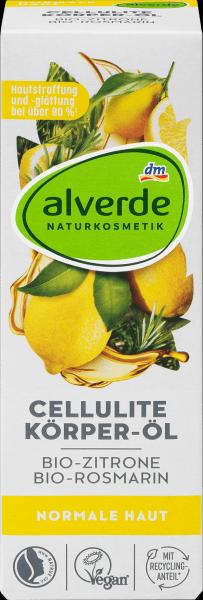 Produktbild dm alverde Cellulite Körper-Öl Bio-Zitrone, Bio-Rosmarin (Körperöl, 100 ml)