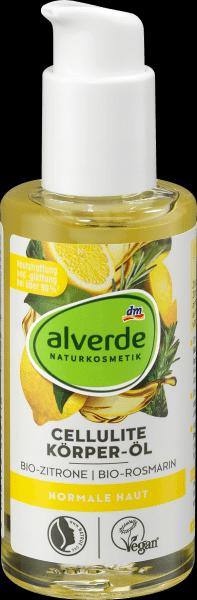 Produktbild dm alverde Cellulite Körper-Öl Bio-Zitrone, Bio-Rosmarin (Körperöl, 100 ml)