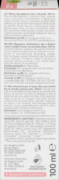 Produktbild dm alverde Relax Pflege-Öl Bio-Wildrose, Bio-Sanddorn (Körperöl, 100 ml)
