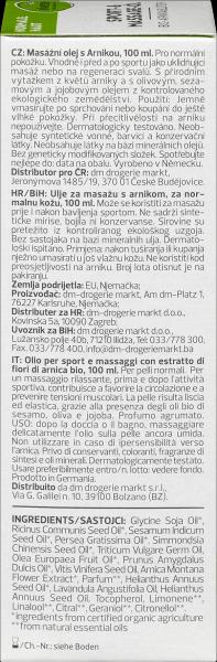 Produktbild dm alverde Sport- Massage-Öl Bio-Arnikablüten (Körperöl, 100 ml)