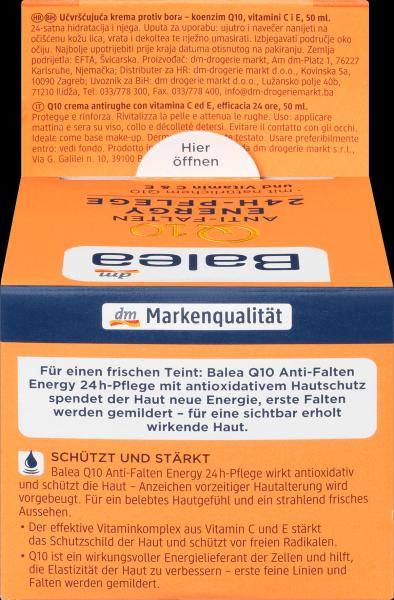 Actual product image dm Balea Q10 Anti Wrinkle Energy 24h Care (50 ml, 24h cream)