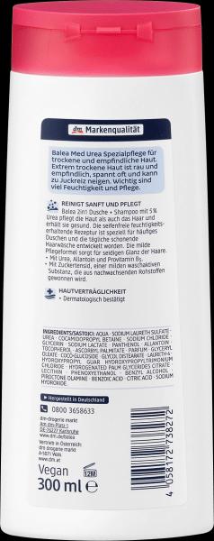 Actual product image dm Balea MED Urea 2in1 Shower (300 ml)