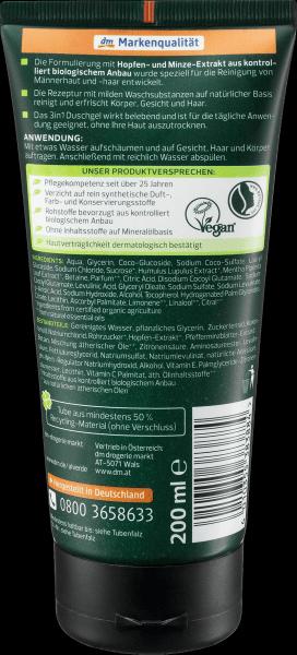 Produktbild dm alverde MEN Duschgel Active Nature 3 in 1 (200 ml)