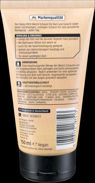 Produktbild dm Balea MEN Bart-Waschschaum (150 ml)