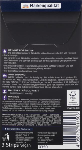 Immagine prodotto dm Balea Nosestrips con carbone attivo