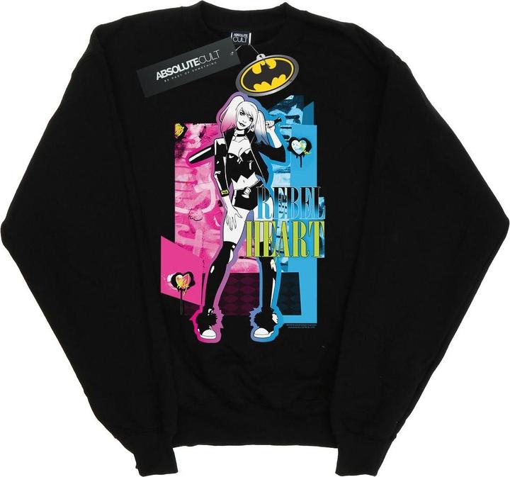 Harley Quinn Rebel Heart Baumwoll Sweatshirt