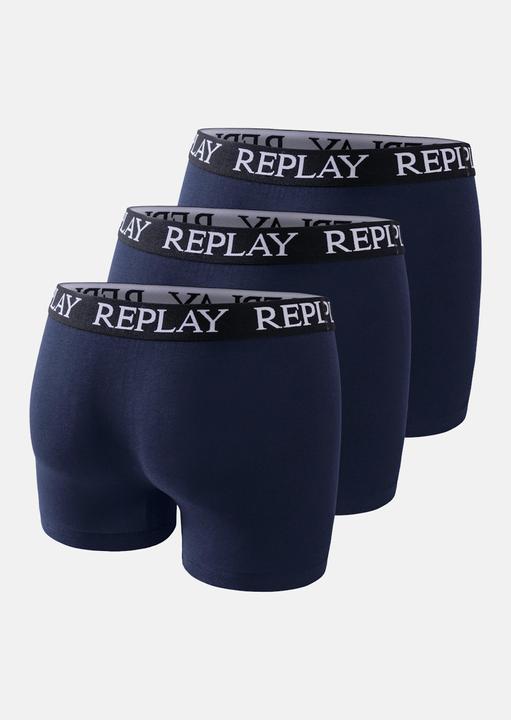 Produktbild Replay Trunk BOXER Style 01/C Basic Cuff Logo im 3er Pack (L, 3er Pack)
