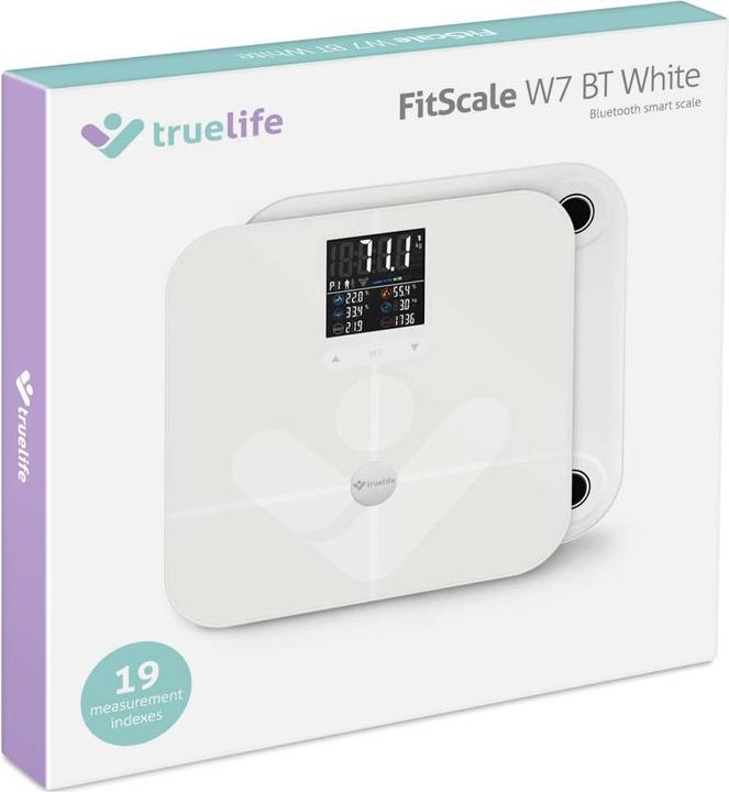 Actual product image Truelife Personal scale max. 180 kg FitScale W7 BT white retail (180 kg)