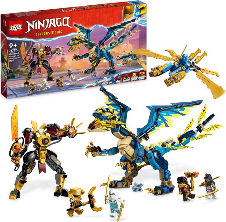 Actual product image LEGO Imperial Mech Duel against the Elemental Dragon (71796, LEGO Ninjago)