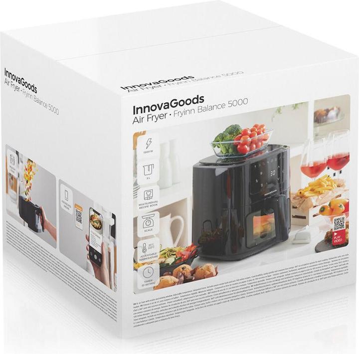 Produktbild InnovaGoods Heissluftfritteuse mit Waage Fryinn Balance 5000 1500 W 5 L Edel (EU-Stecker)