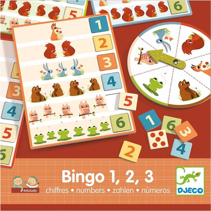 Djeco Bingo 1, 2, 3 (Multilingual)