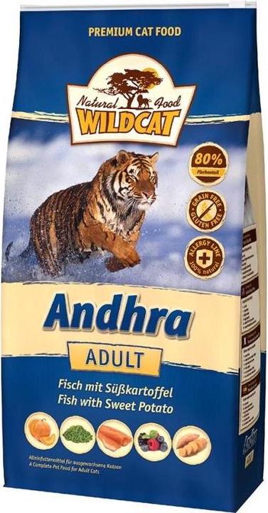 Wildcat Trockenfutter Adult Andrah Fisch und Süsskartoffeln 500 g (Adult, 1 Stk., 500 g)