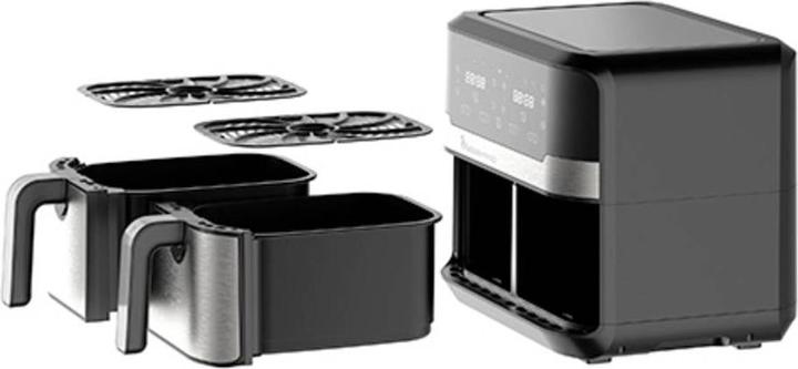 Actual product image MasterPRO Hot air fryer 2400W non-stick coating, cool-touch housing, timer function, with di