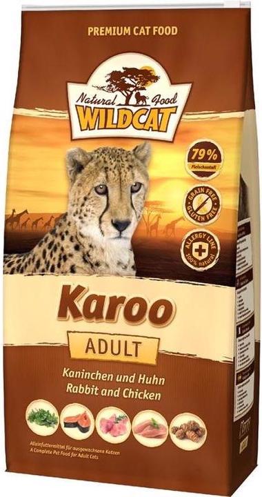 Produktbild Wildcat Trockenfutter Adult Karoo Kaninchen und Huhn 500 g (Adult, 1 Stk., 500 g)
