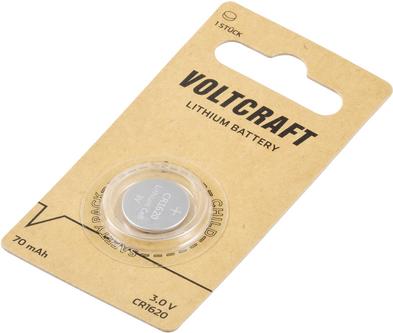 Actual product image Voltcraft LM1620 Button cell CR 1620 Lithium 70 mAh 3 V 1 pc. (1 pcs., CR1620, 70 mAh)