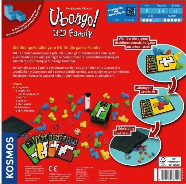 Productafbeelding Kosmos Ubongo! 3D familie (Duits)