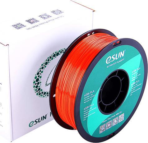 Actual product image eSUN eSilk-PLA 1.75mm Jacinth 1kg 3D Filament (PLA, 1.75 mm, 1000 g, Orange)