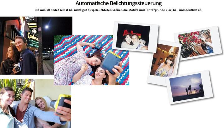 Actual product image Fujifilm Instax Mini 70
