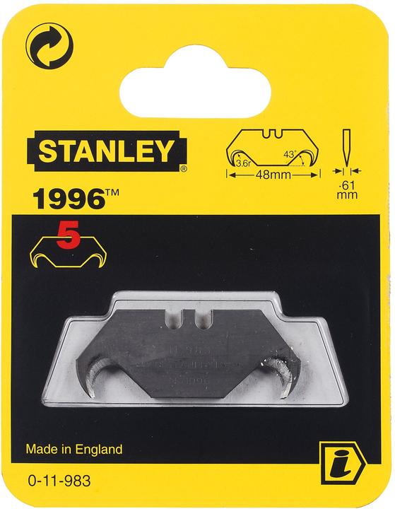 Produktbild Stanley Klinge Haken 1996N 5Stk (Ersatzklinge)