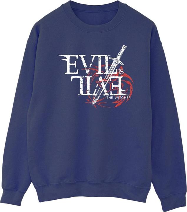 Produktbild Netflix The Witcher Evil Is Evil Sweatshirt (M)