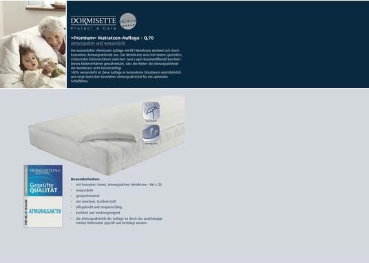 Actual product image Dormisette Mattress topper Premium (200 x 200 cm)