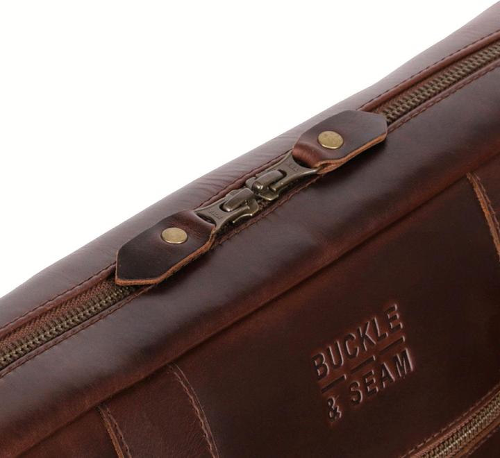 Actual product image Buckle & Seam Everett Briefcase Brown/Dots
