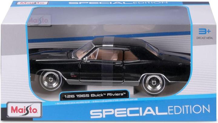 Produktbild Maisto Buick Riviera 1965 1/24 schwarz