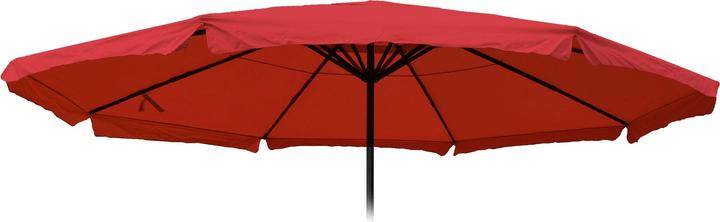 Produktbild Swisshandel24 Bezug für Sonnenschirm Meran Pro, Gastronomie Marktschirm mit Volant Ø 5m, Polyester bordeaux (5 m)