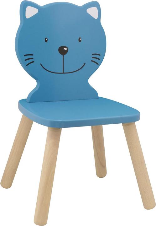 Actual product image Spielba Chair cat blue, white glazed (High chair)