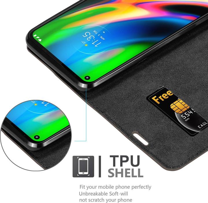 Produktbild Cadorabo Book Invisible Magnet Cover (Motorola Moto G9 Plus)