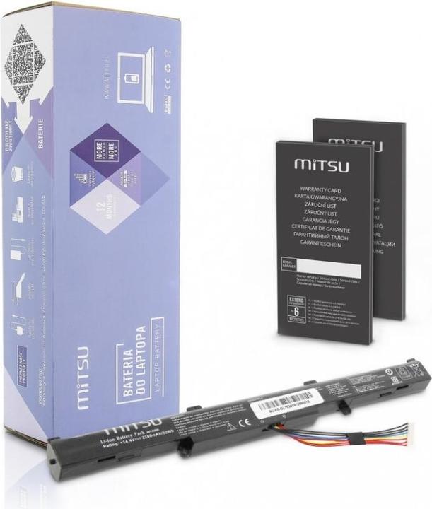 Immagine prodotto Mitsu BATTERIA BC/AS-GL752 (ASUS 2200 MAH 32 WH) (4 Celle, 2200 mAh)