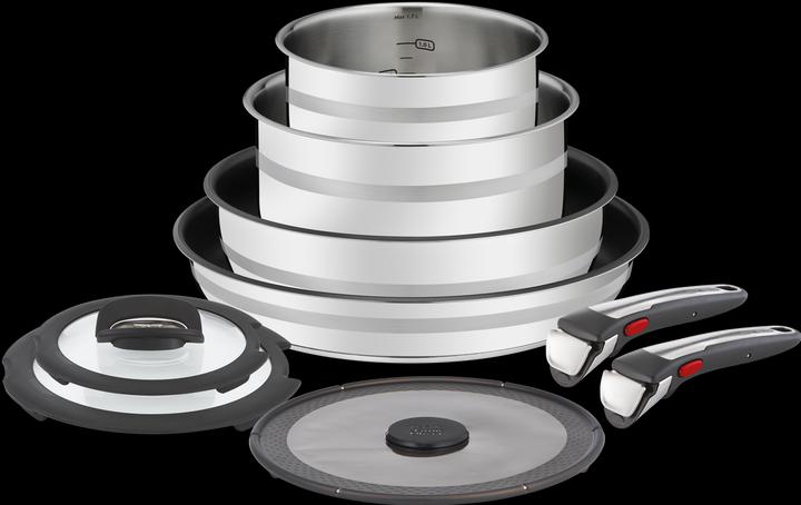 Produktbild Tefal Jamie Oliver Ingenio G6 (28 cm, Pfannenset + Topfset, Edelstahl)