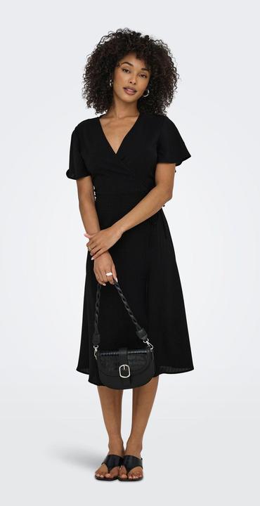 Actual product image Only Stucali S/S Midi Wrap Dress Wvn (XS)