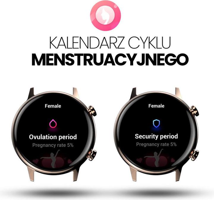 Image du produit Manta Smartwatch damski Alexa Mini biały (39 mm)