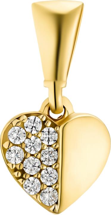 Immagine prodotto Amor Per le signore, cuore in zirconia cubica d'oro 750 (Oro giallo 750/18 K Oro giallo)