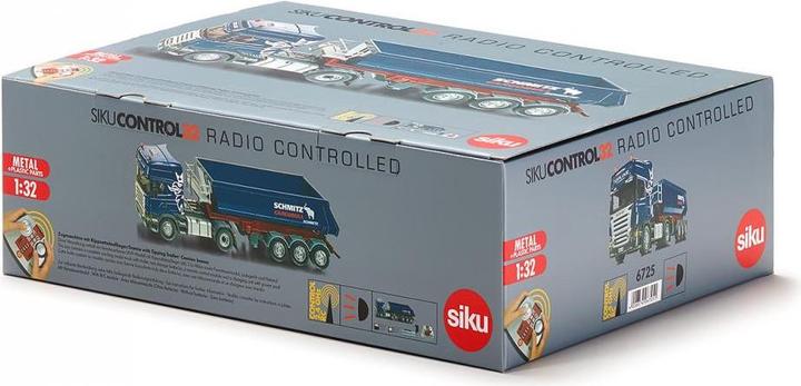 Produktbild Siku Scania Zugmaschine mit Kippsattelauflieger