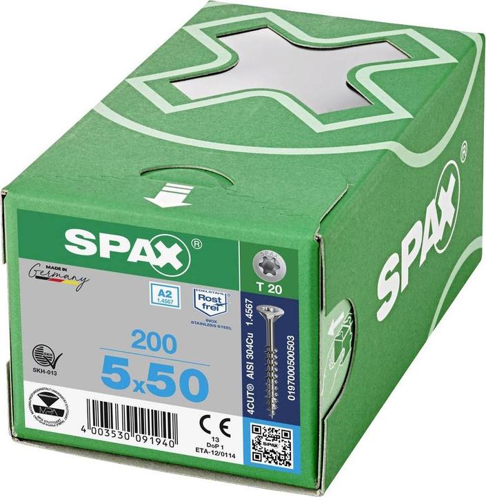 Actual product image Spax Chipboard screws A2 (200 Screws per piece)