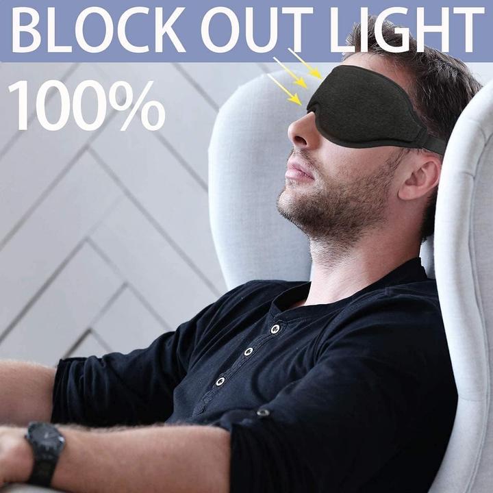 Immagine prodotto Swissdetector Maschera per il sonno 3D - senza pressione - ultra-morbida - regolabile (Maschera sonno)