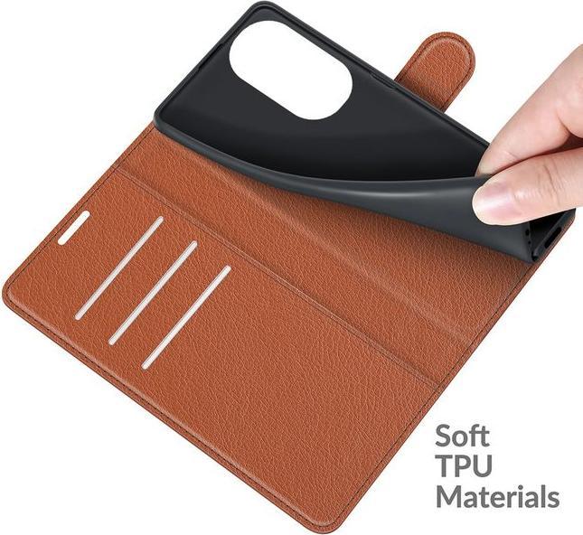 Actual product image MU Classic Litchi Leather Bookcover Series (Huawei P50)