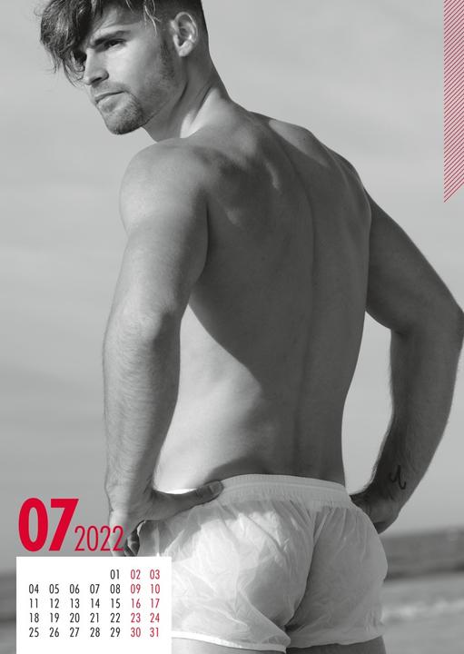 Actual product image Orion Calendar Men Soft 2022 (A4, No binding, English)
