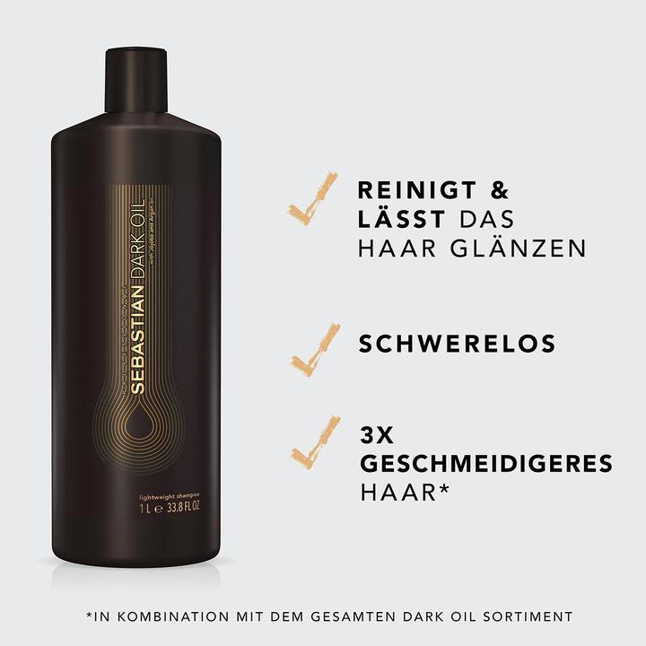 Image du produit Sebastian Shampooing à l'huile noire (1000 ml, Shampoing liquide)