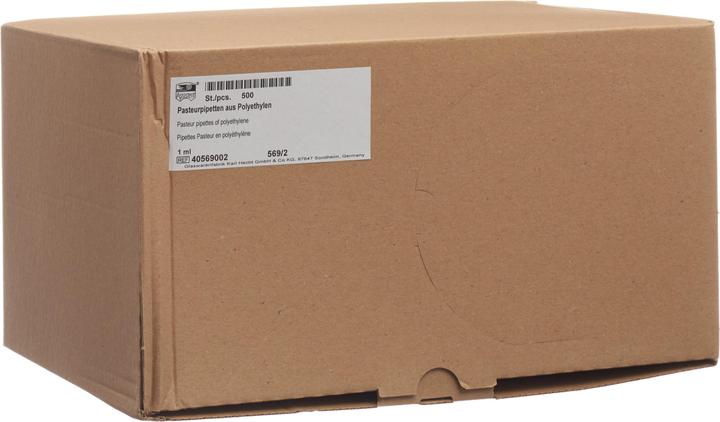 Assistent Pasteurpipet 1ml Polyethyl 500
